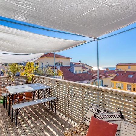 ניס #9 Opera'S Duplex Panoramic Sea View Terrace & Ac 1Min To Beach מראה חיצוני תמונה