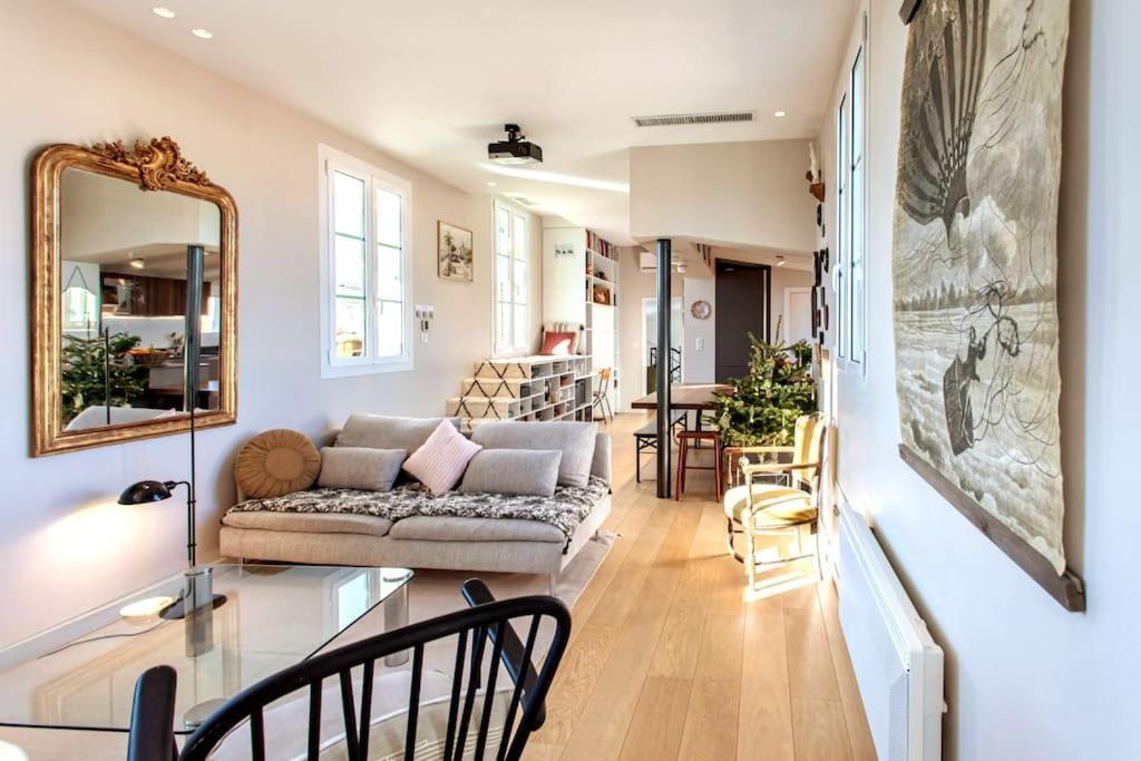 ניס #9 Opera'S Duplex Panoramic Sea View Terrace & Ac 1Min To Beach מראה חיצוני תמונה