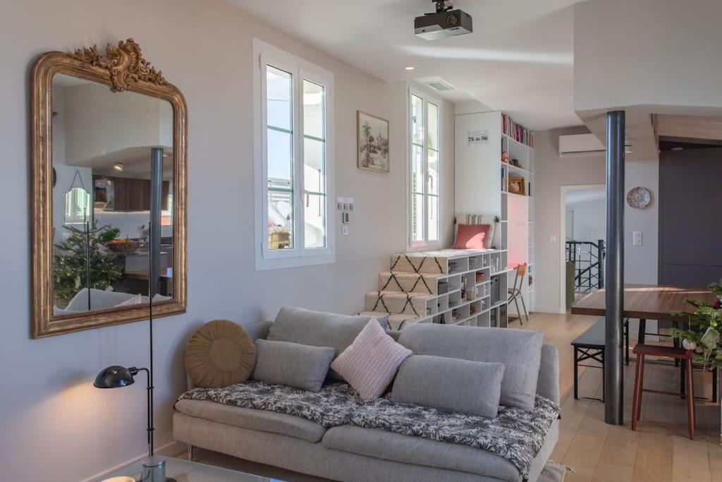 ניס #9 Opera'S Duplex Panoramic Sea View Terrace & Ac 1Min To Beach מראה חיצוני תמונה