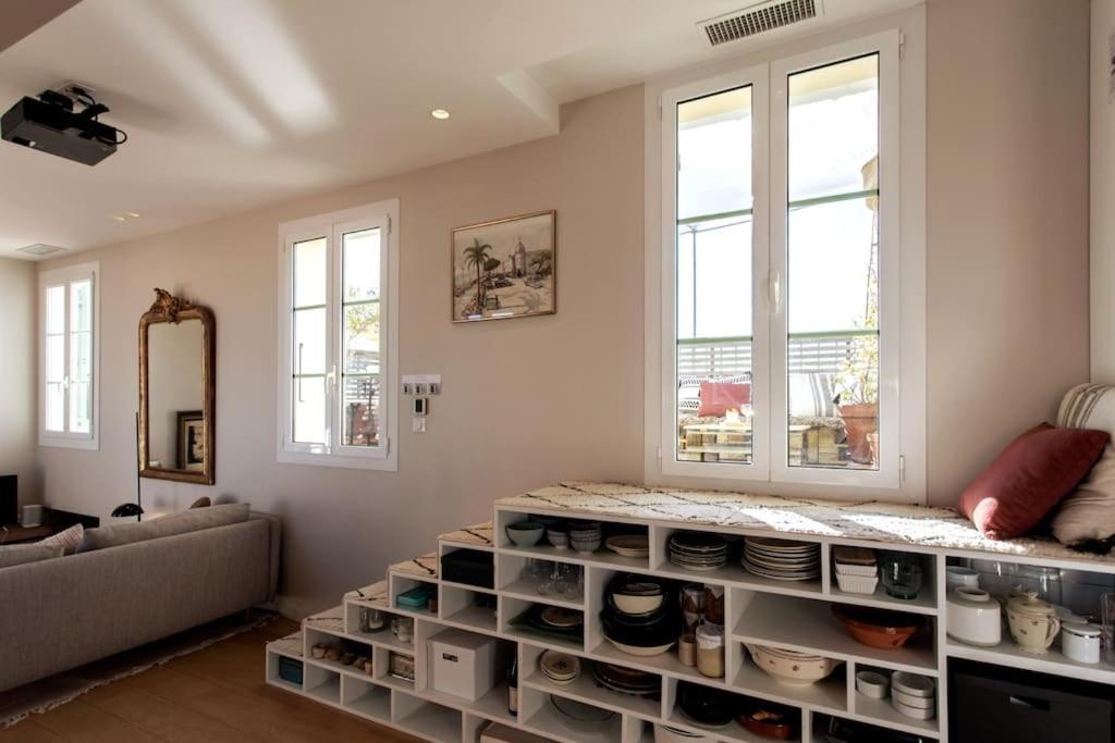 ניס #9 Opera'S Duplex Panoramic Sea View Terrace & Ac 1Min To Beach מראה חיצוני תמונה